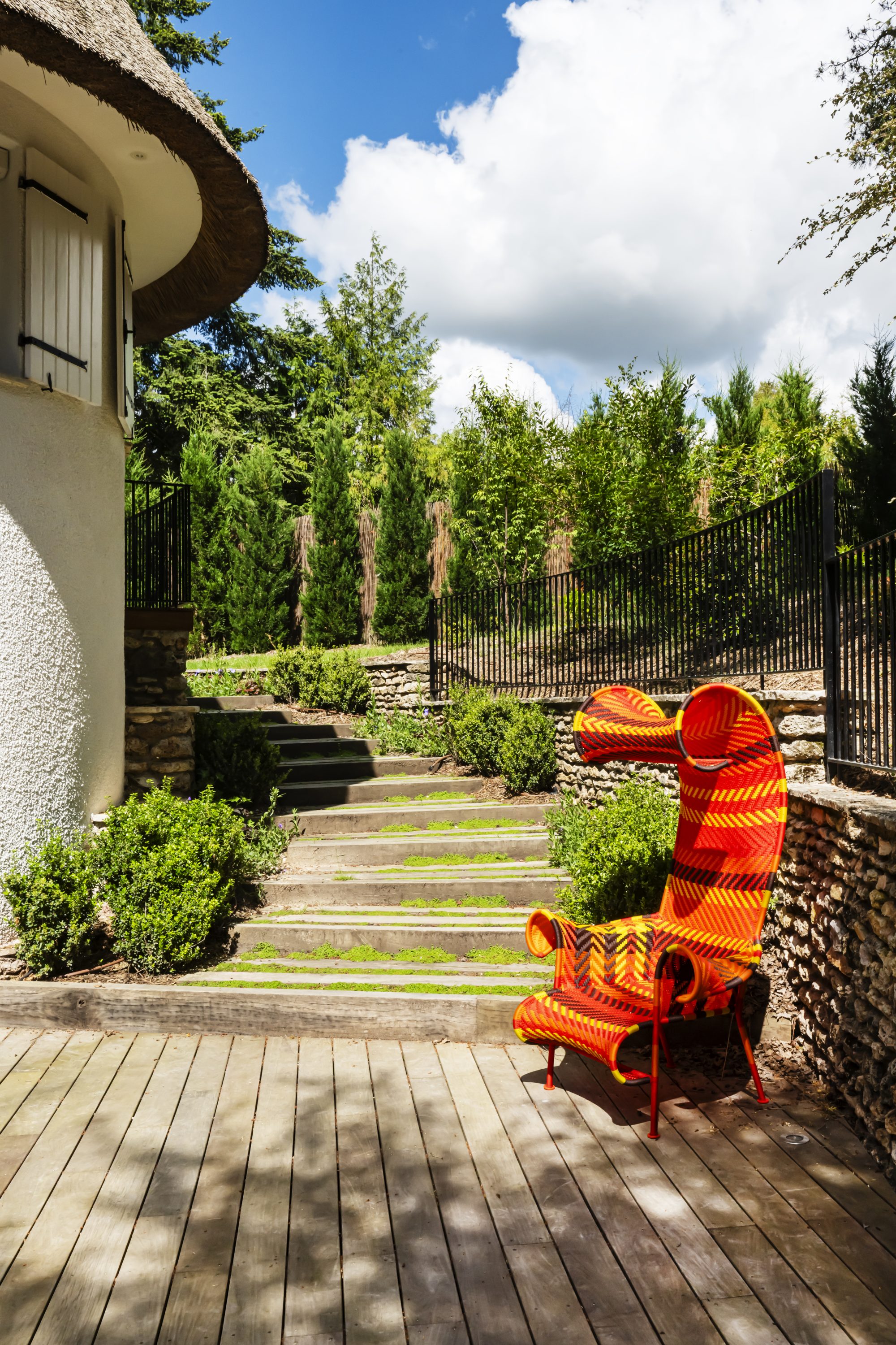 504_La Chaumière_chaise orange